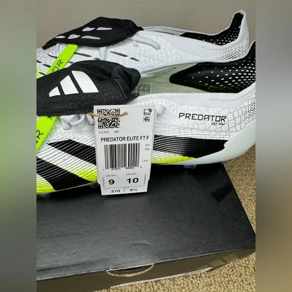 Adidas Predator Elite Fold Over Tongue Firm Ground Soccer Cleats (Men’s Size 9) - Picture 6 of 9